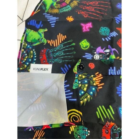 RSVLTS Men's Disney Nightmare Before Christmas Oogie Boogie button down - Picture 4 of 12